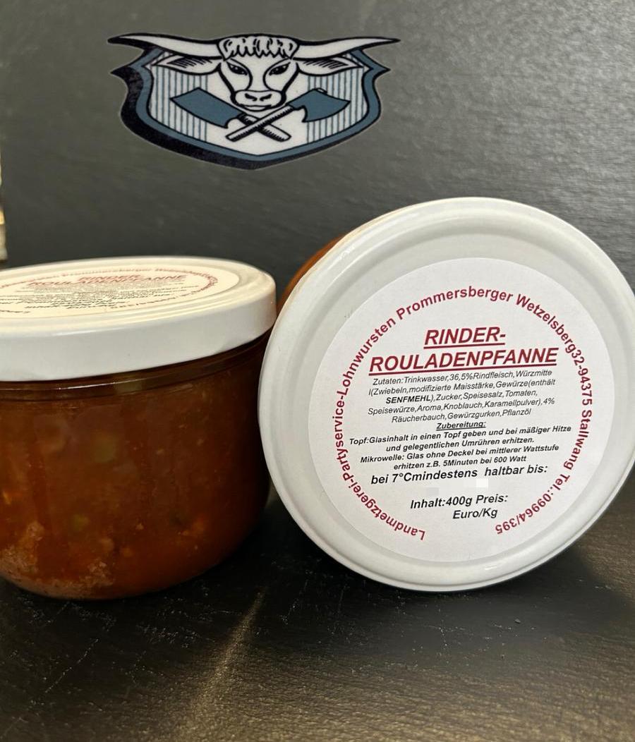 Rinder-Rouladenpfanne 400g Glas