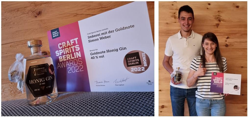 Honig Gin – Typ: Wald (BRONZE bei den Craft Spirits Berlin Awards 2022)