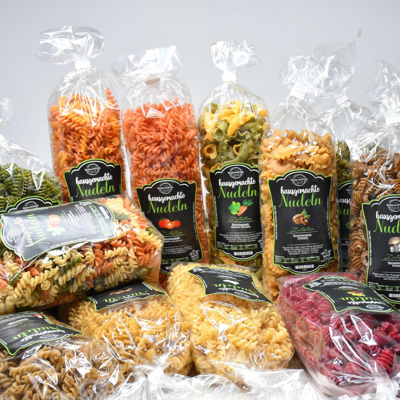 Alle Nudeln aus Hartweizengrieß (ohne Eier) zur Auswahl