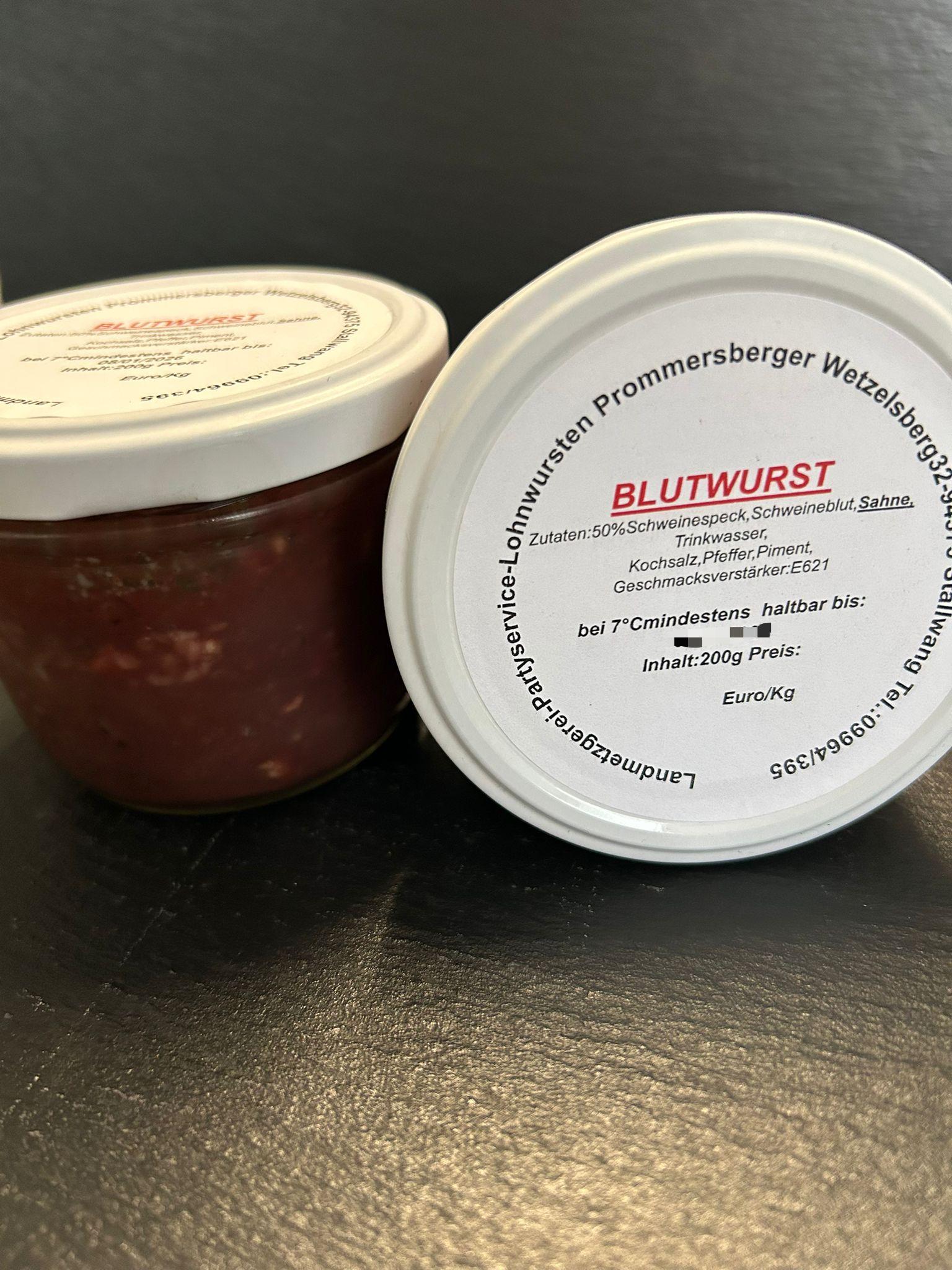 Blutwurst 200g Glas