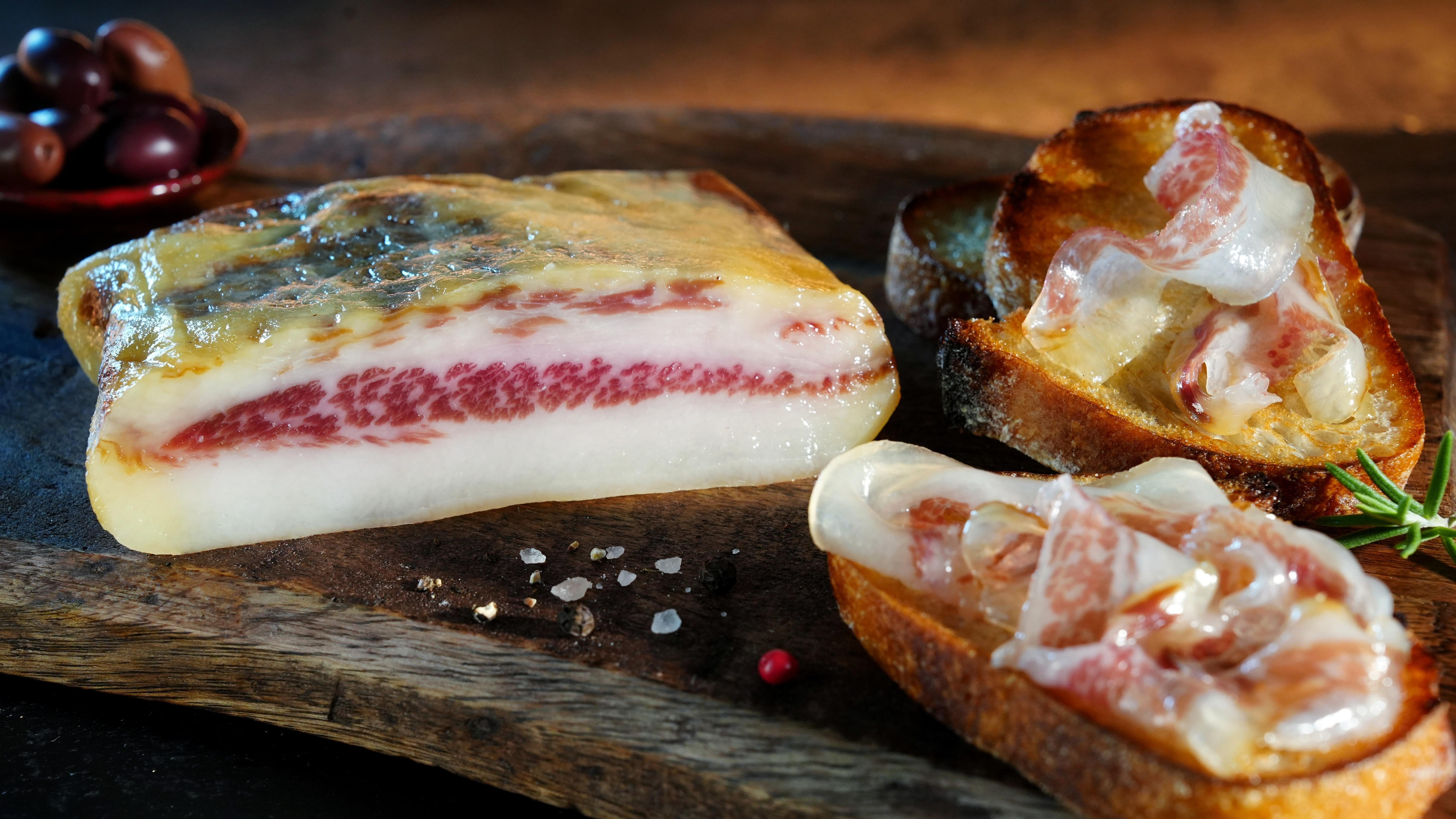 Ibérico Guanciale (Backenspeck), luftgetrocknet