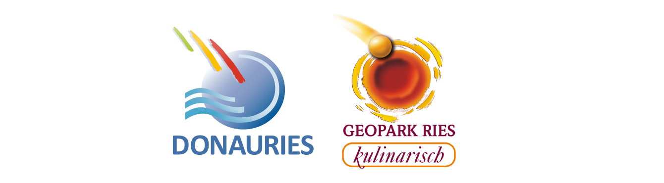 Logos von Donau-Ries und Geopark Ries kulinarisch