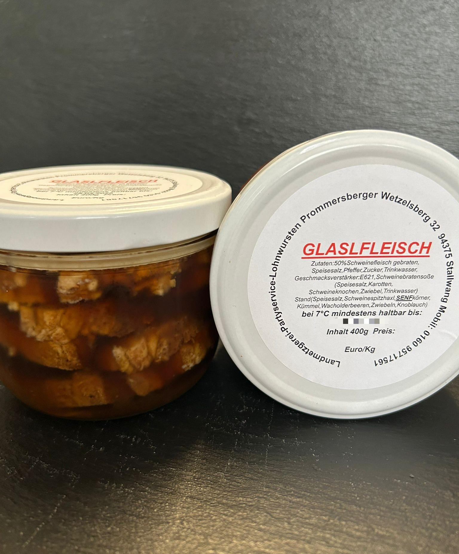 Glaslfleisch 400g Glas