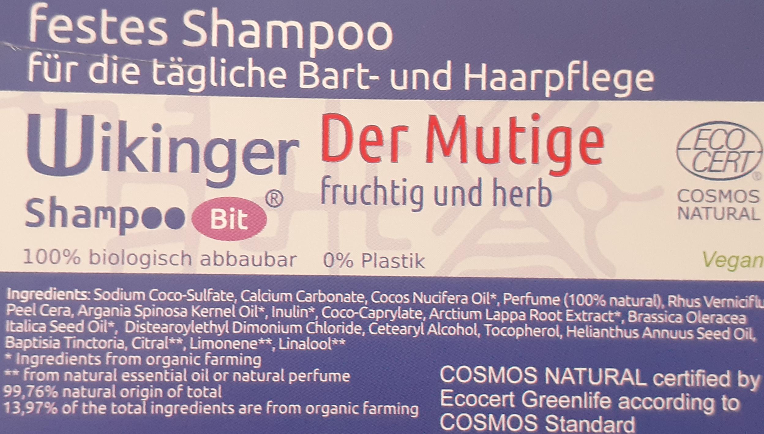 Wikinger Shampoo Bit von Rosenrot für die tägliche Bart- und Haarpflege, Der Mutige