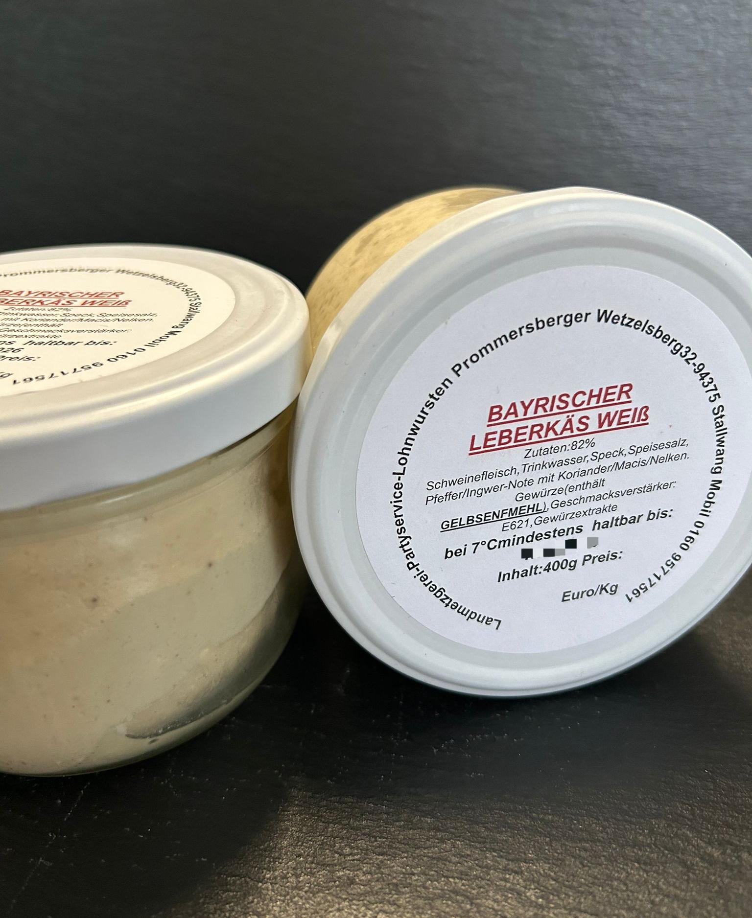 Leberkäs weiß 400g Glas