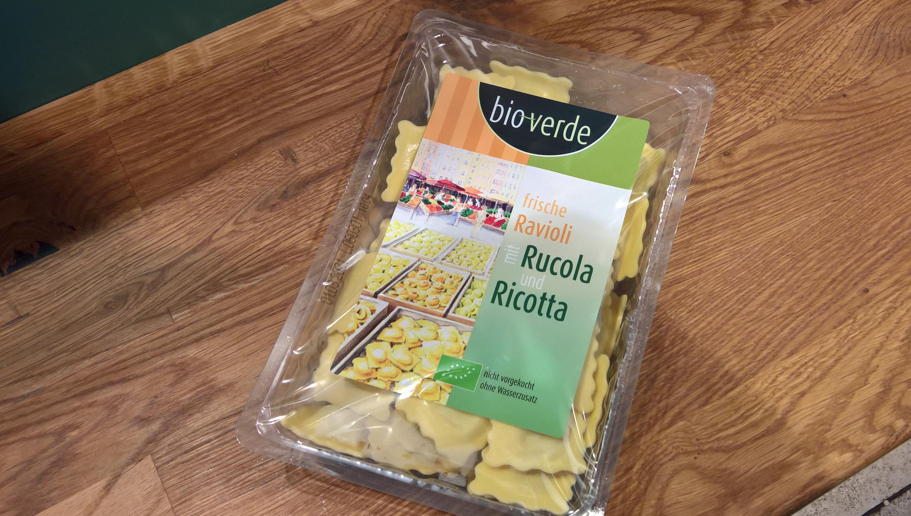 Ravioli mit Rucola und Ricotta
