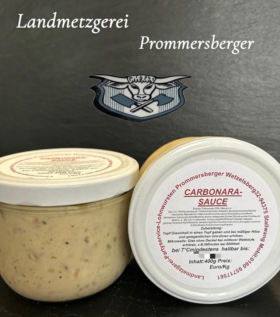 Carbonara-Sauce 400g Glas zum Erhitzen