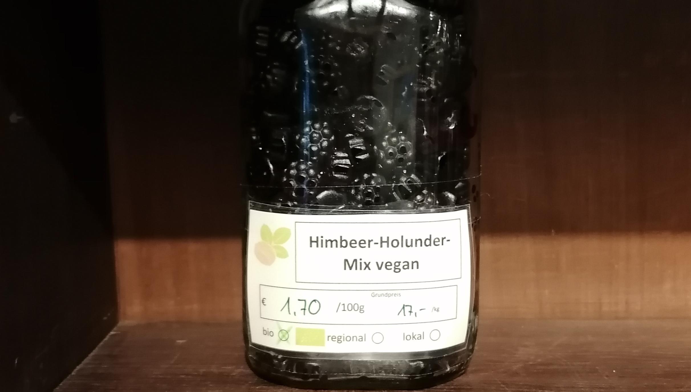 Himbeer-Holunder-Mix vegan