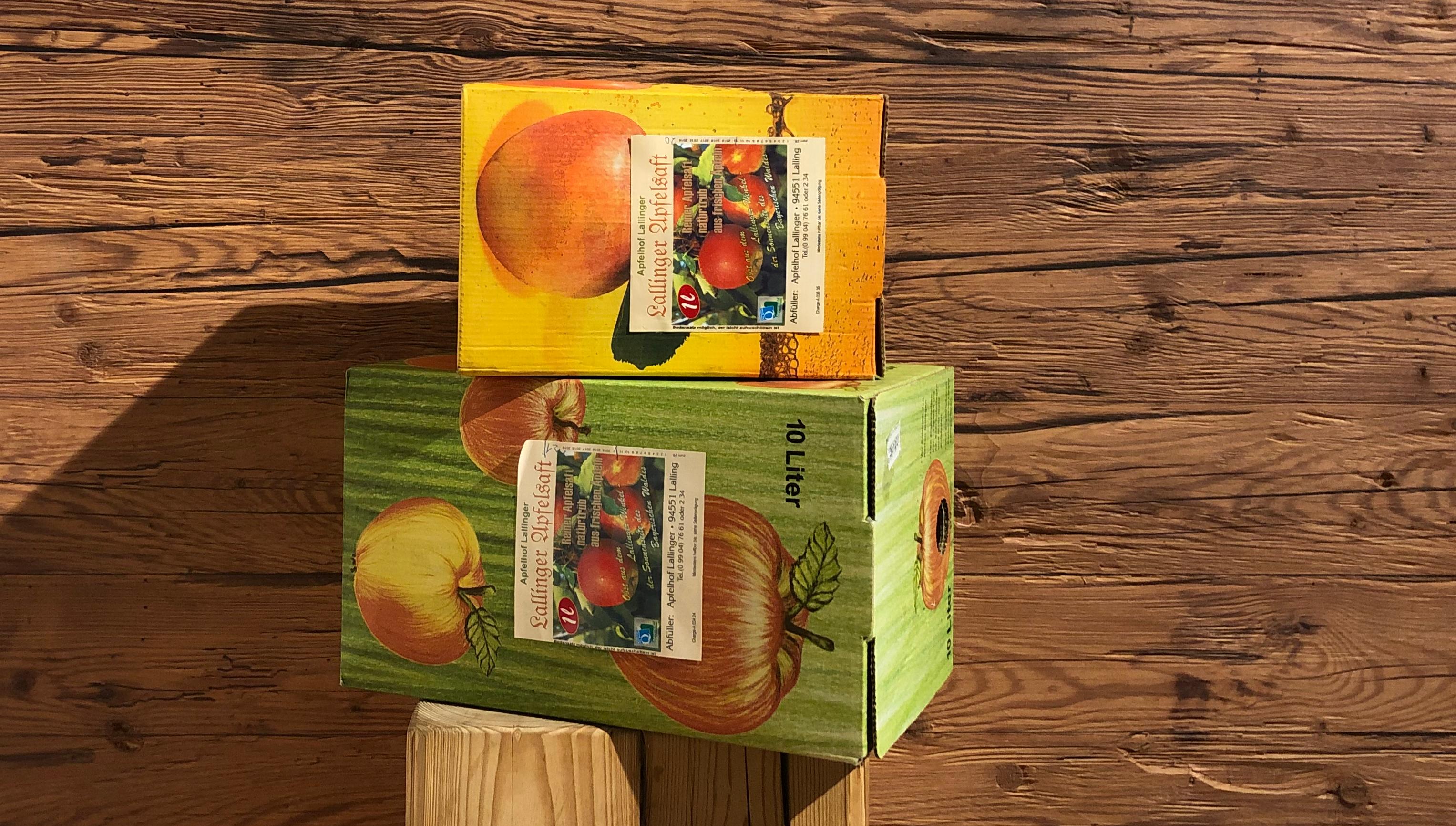 Naturtrüber Apfelsaft im Karton