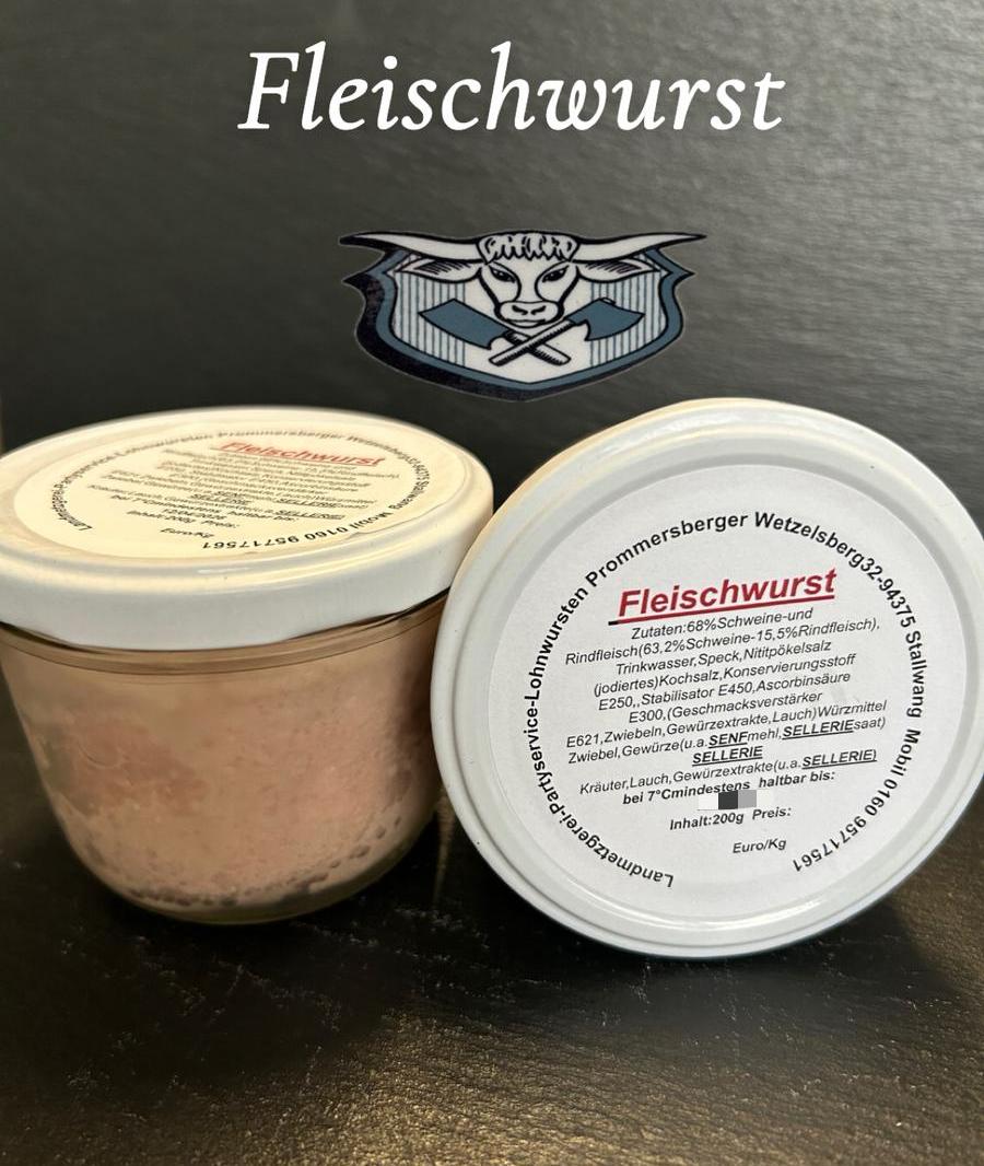 Fleischwurst 200g Glas