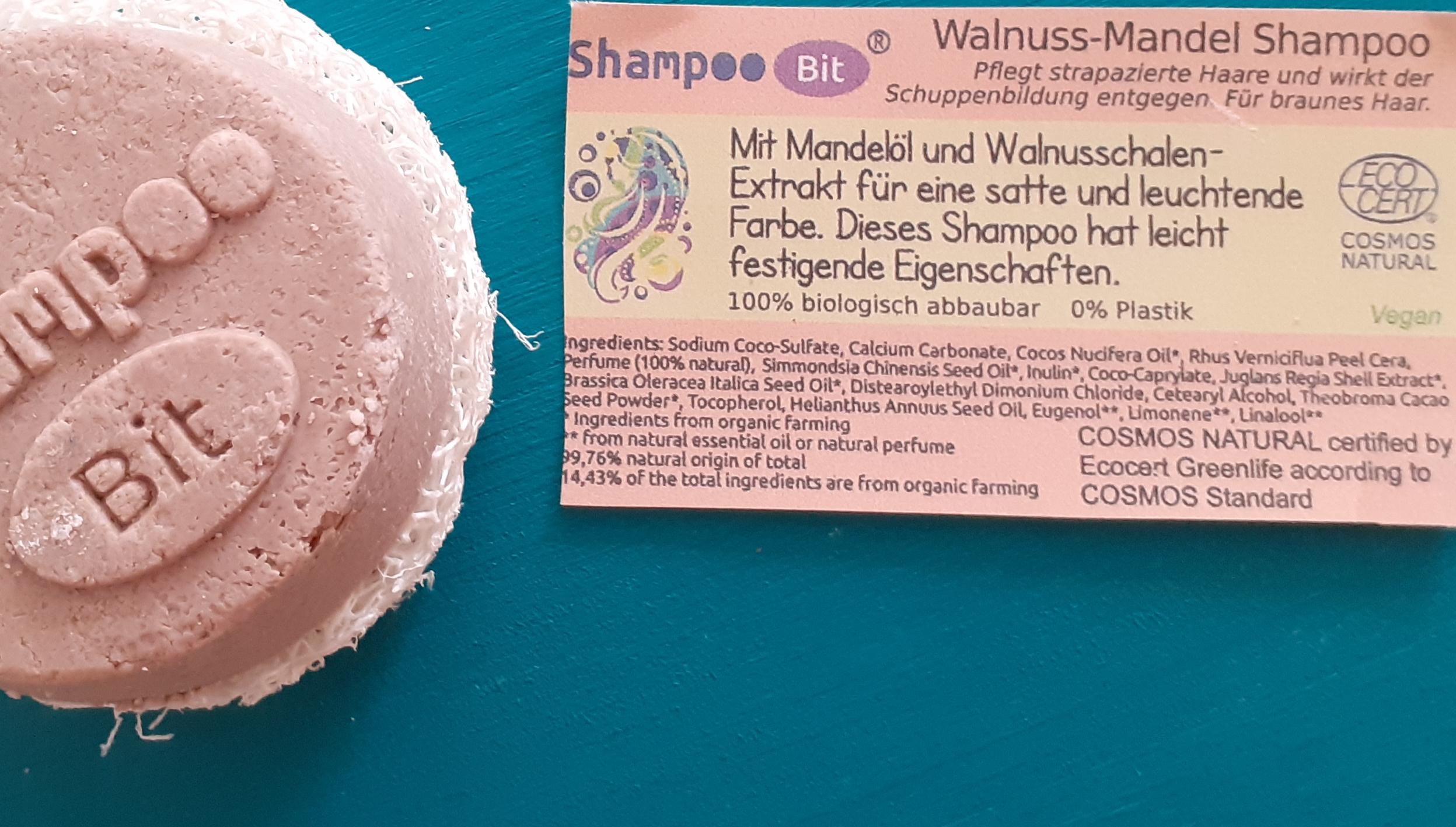 Shampoo Bit von Rosenrot, Walnuss Mandel
