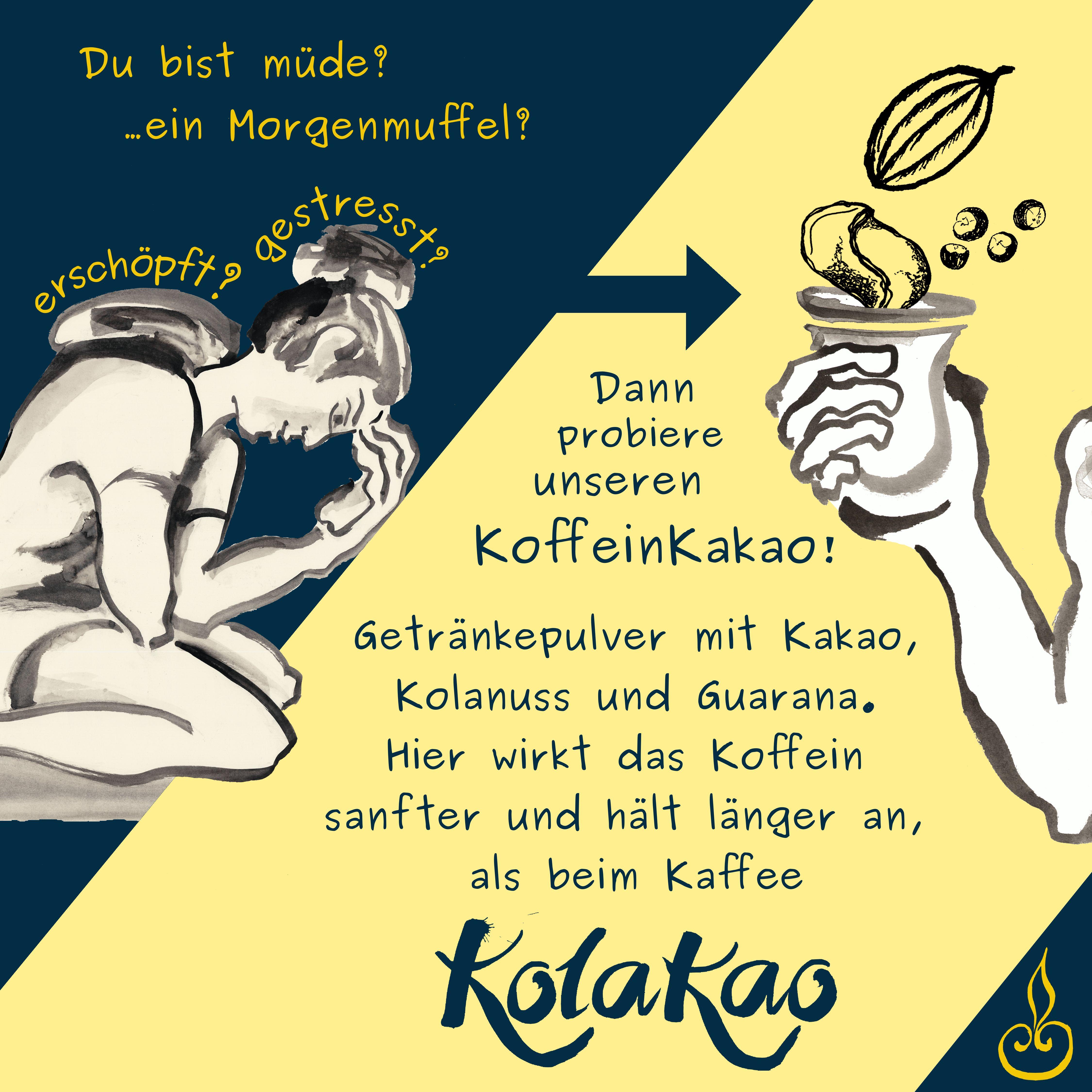 KoffeinKakao mit Kolanuss und Guarana, ungesüßt°