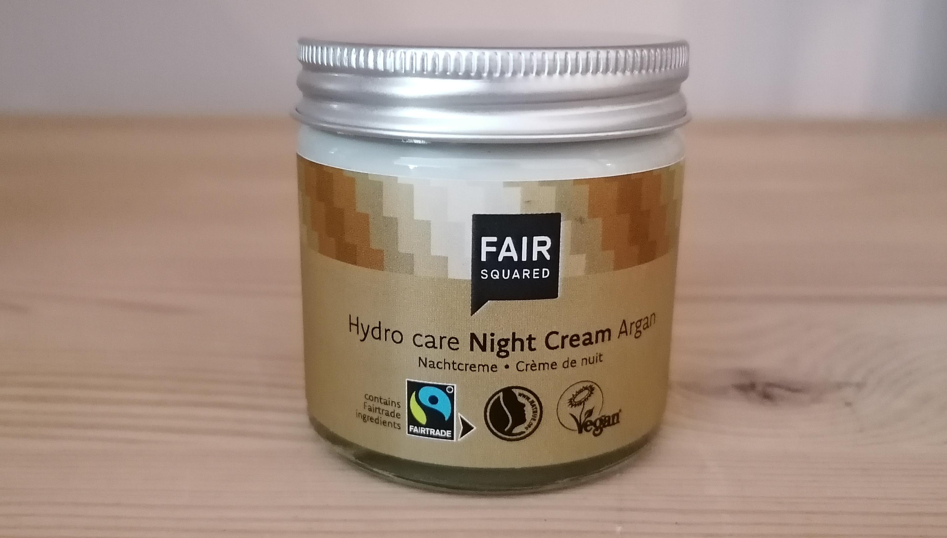 Fair Squared - Night Cream Argan, Hydro Care