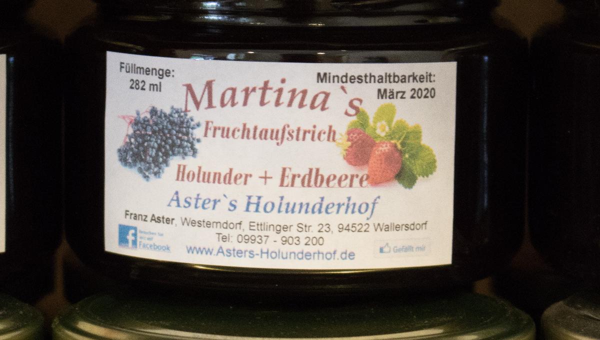 Fruchtaufstrich Holunder & Erdbeere Fruchtaufstrich Holunder & Erdbeere