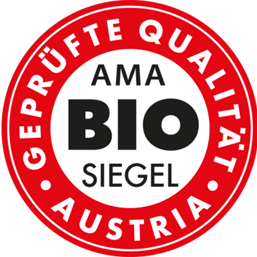 Logo Rot-weiß-rotes AMA Bio-Siegel