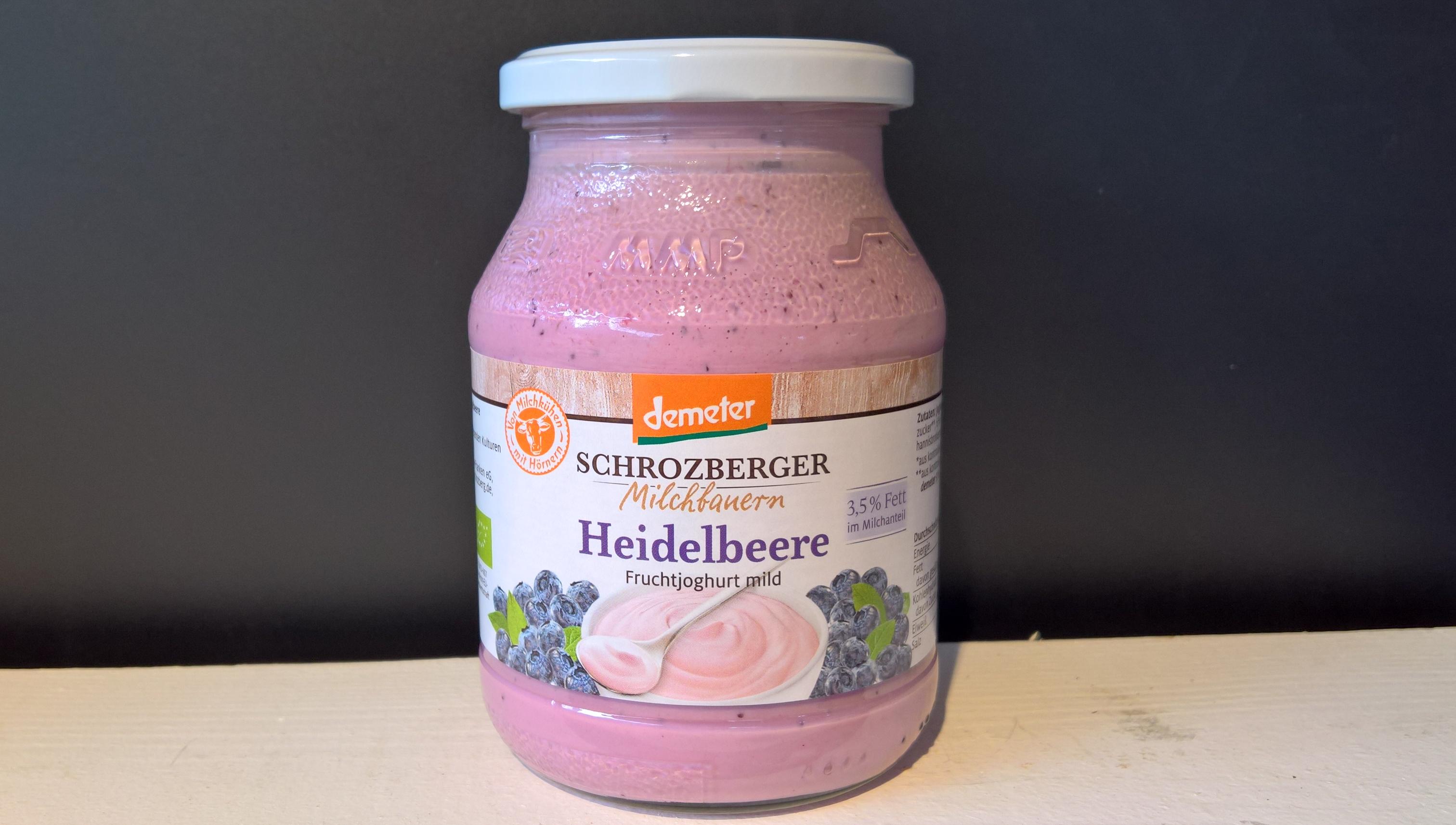 Joghurt Heidelbeer 500g Schrozberger