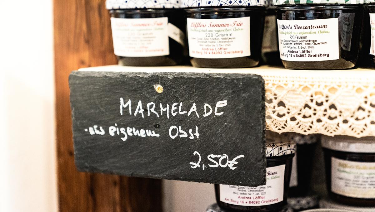 Marmeladen, verschiedene Sorten Marmeladen, verschiedene Sorten