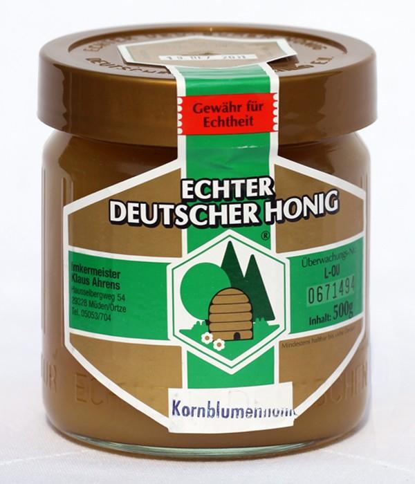 Kornblumenhonig aus der Imkerei Ahrens