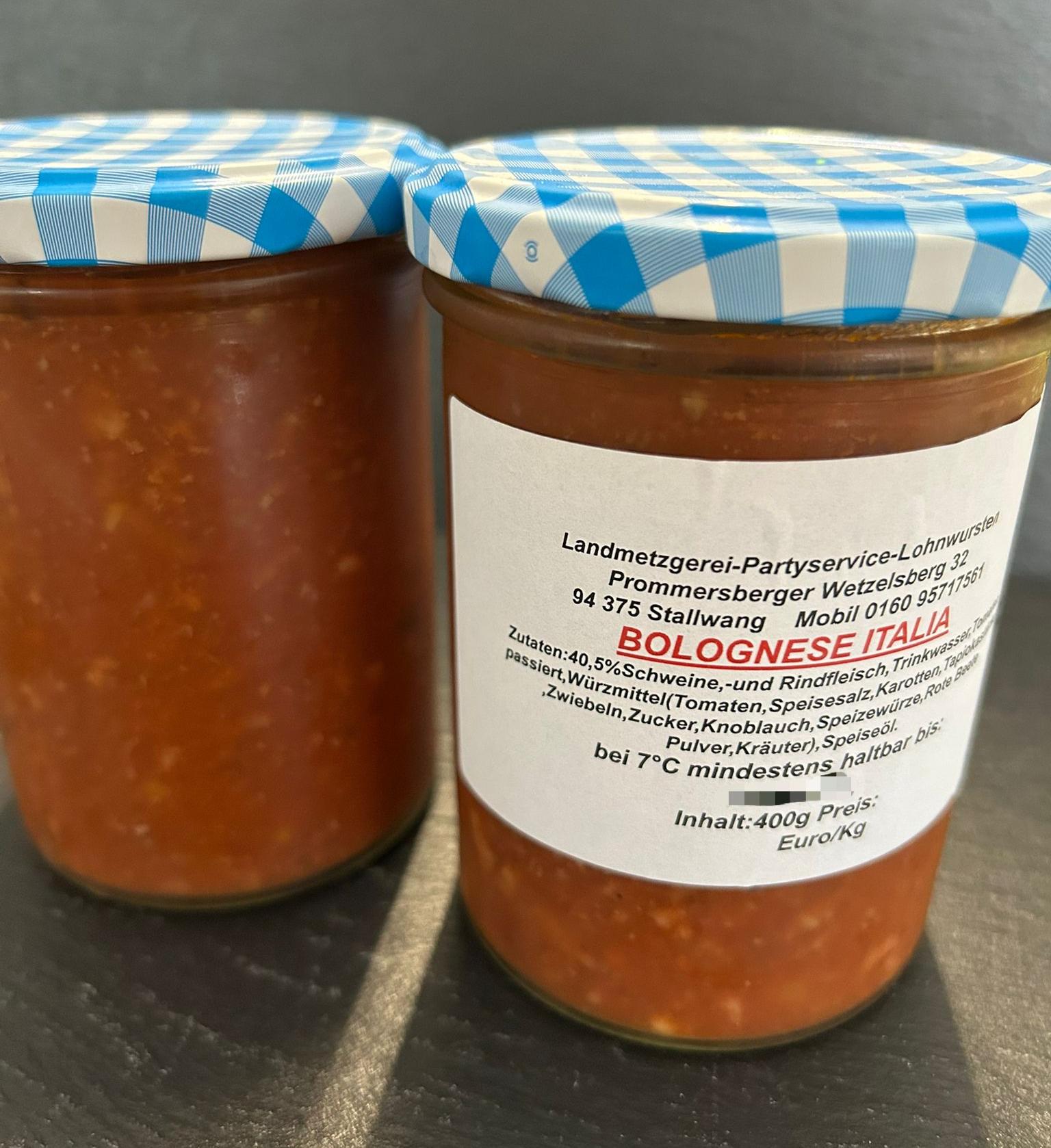 Bolognese 400g Glas