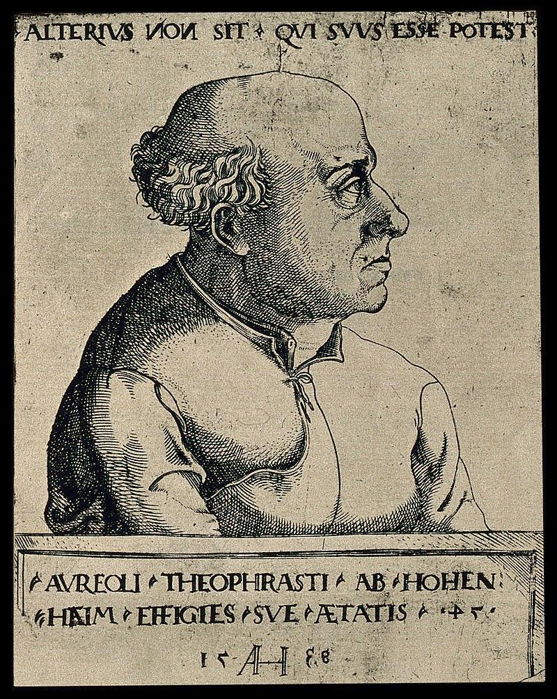 Der Arzt Paracelsus empfahl Bier als „göttliche Medizin“. Portrait von Augustin Hirschvogel (1538).