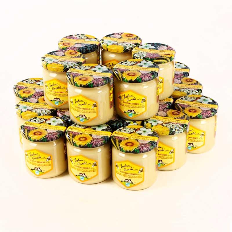 Honig von Familienimkerei Oswald 24 x 500g Blütenhonig „Baldershausen“ Vorrats-Set