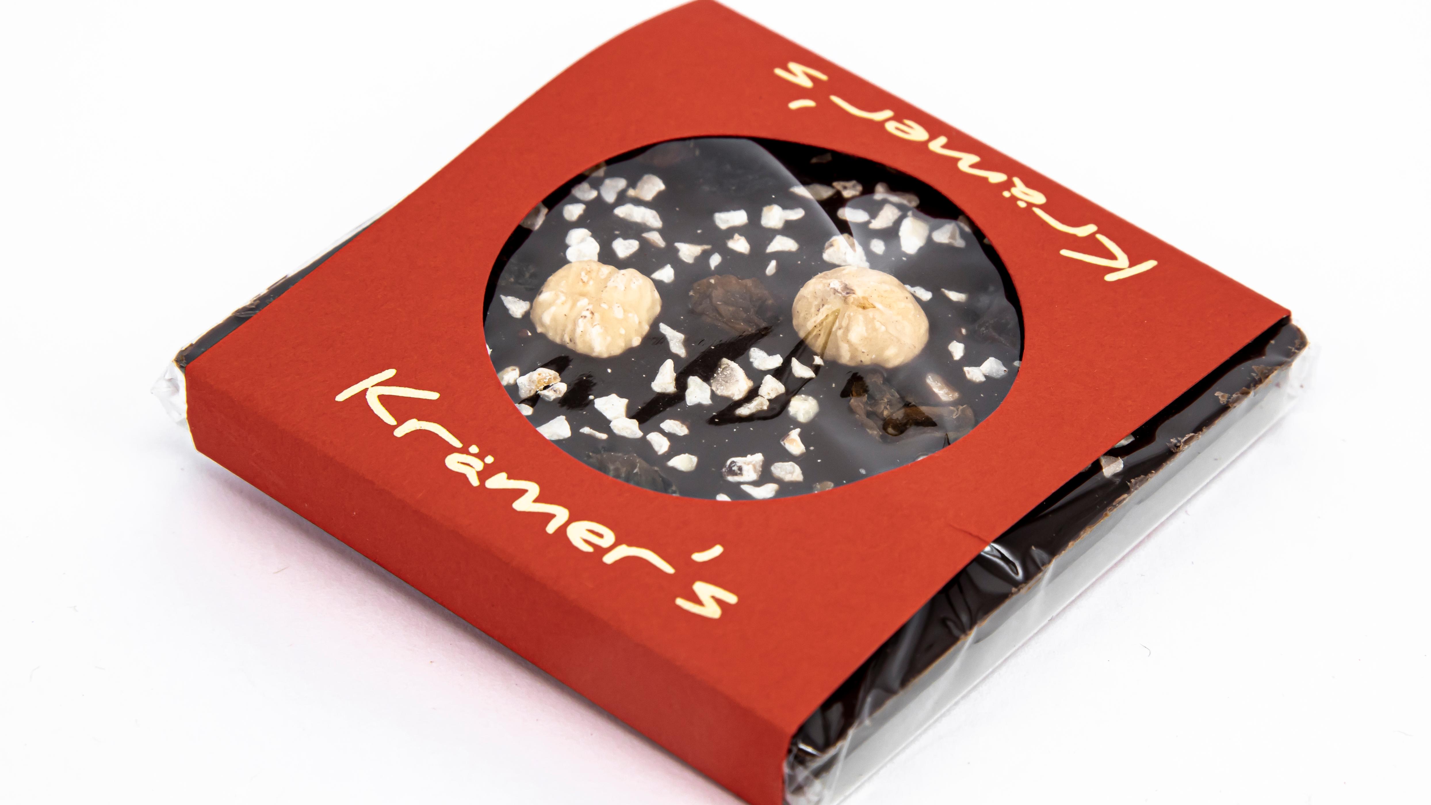 Zartbitter-Traube-Nuss Schokolade 50g Krämer