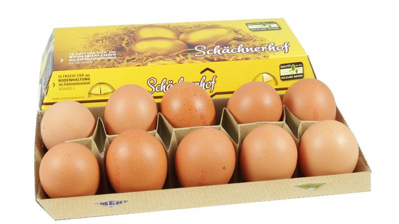Eier aus Bodenhaltung 10er Pack