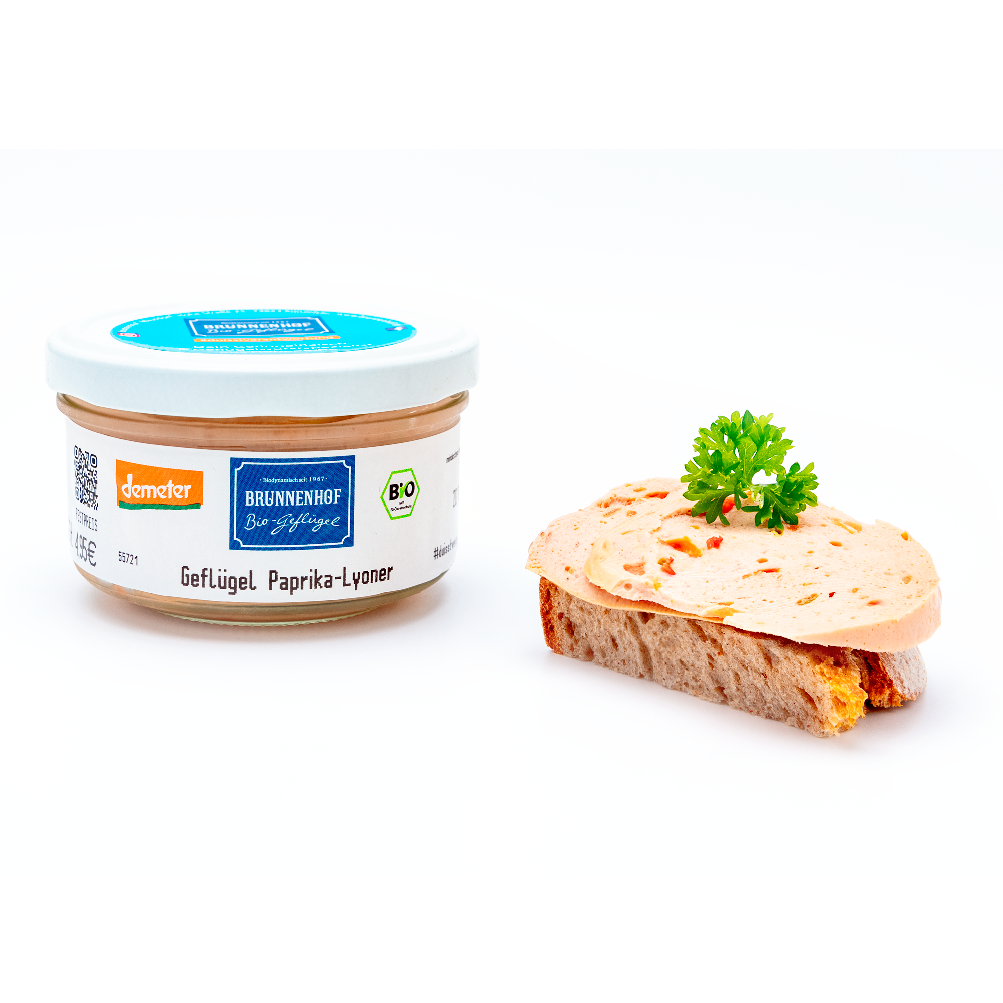 Geflügelpaprikalyoner, im Glas