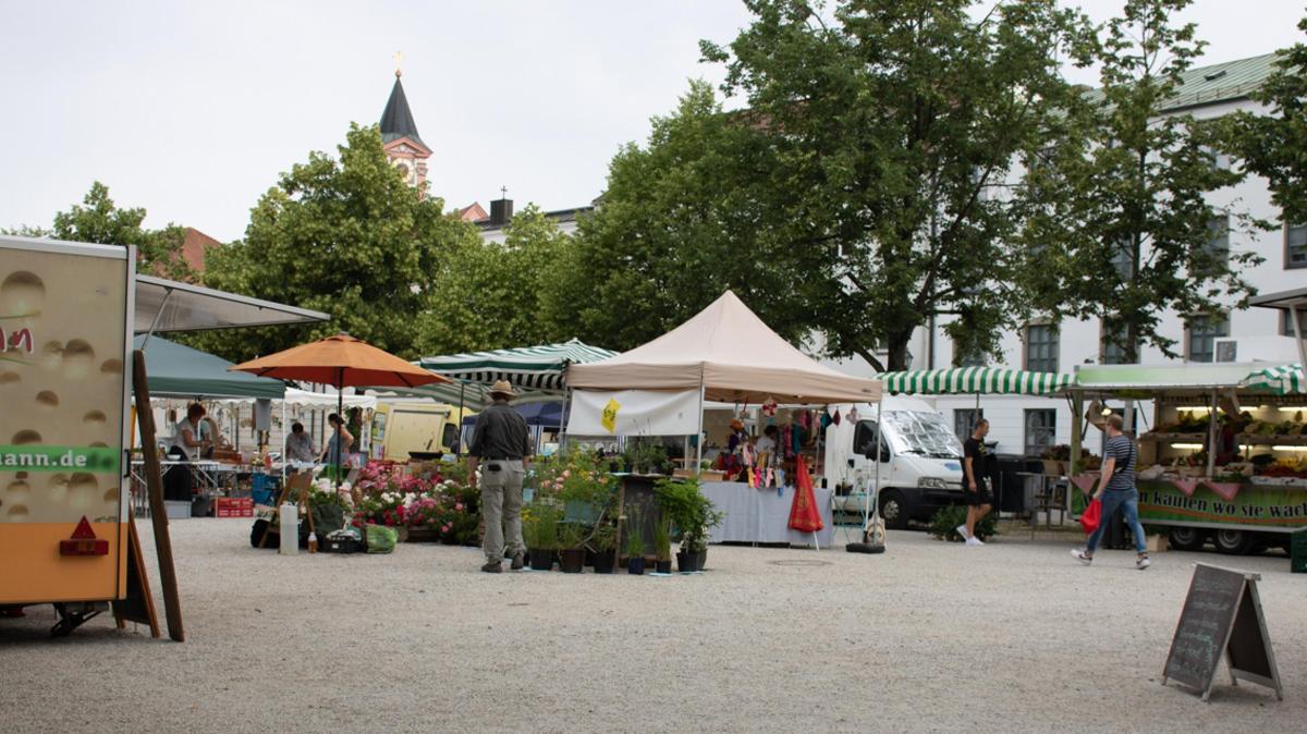 Wochenmarkt Passau Domplatz Wochenmarkt Passau Domplatz