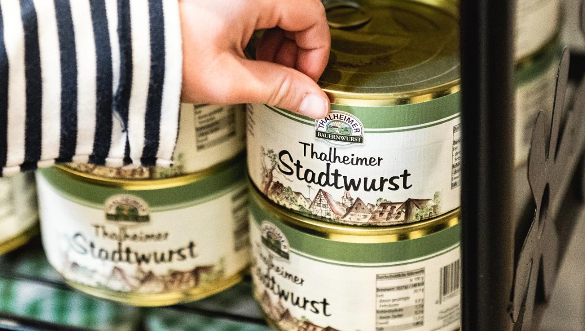 Verschiedene Wurstkonserven Verschiedene Wurstkonserven