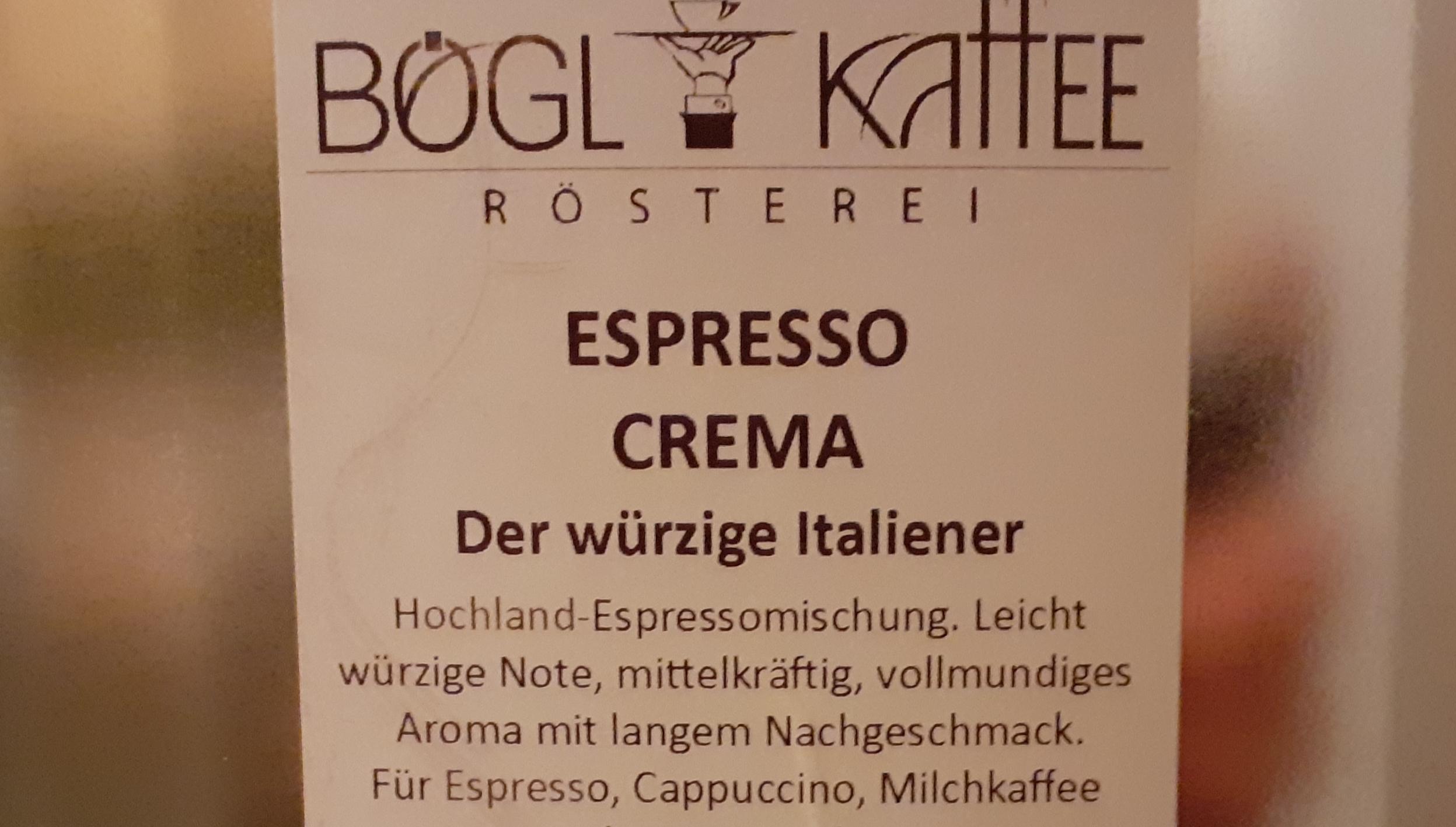 Espresso Crema - der würzige Italiener