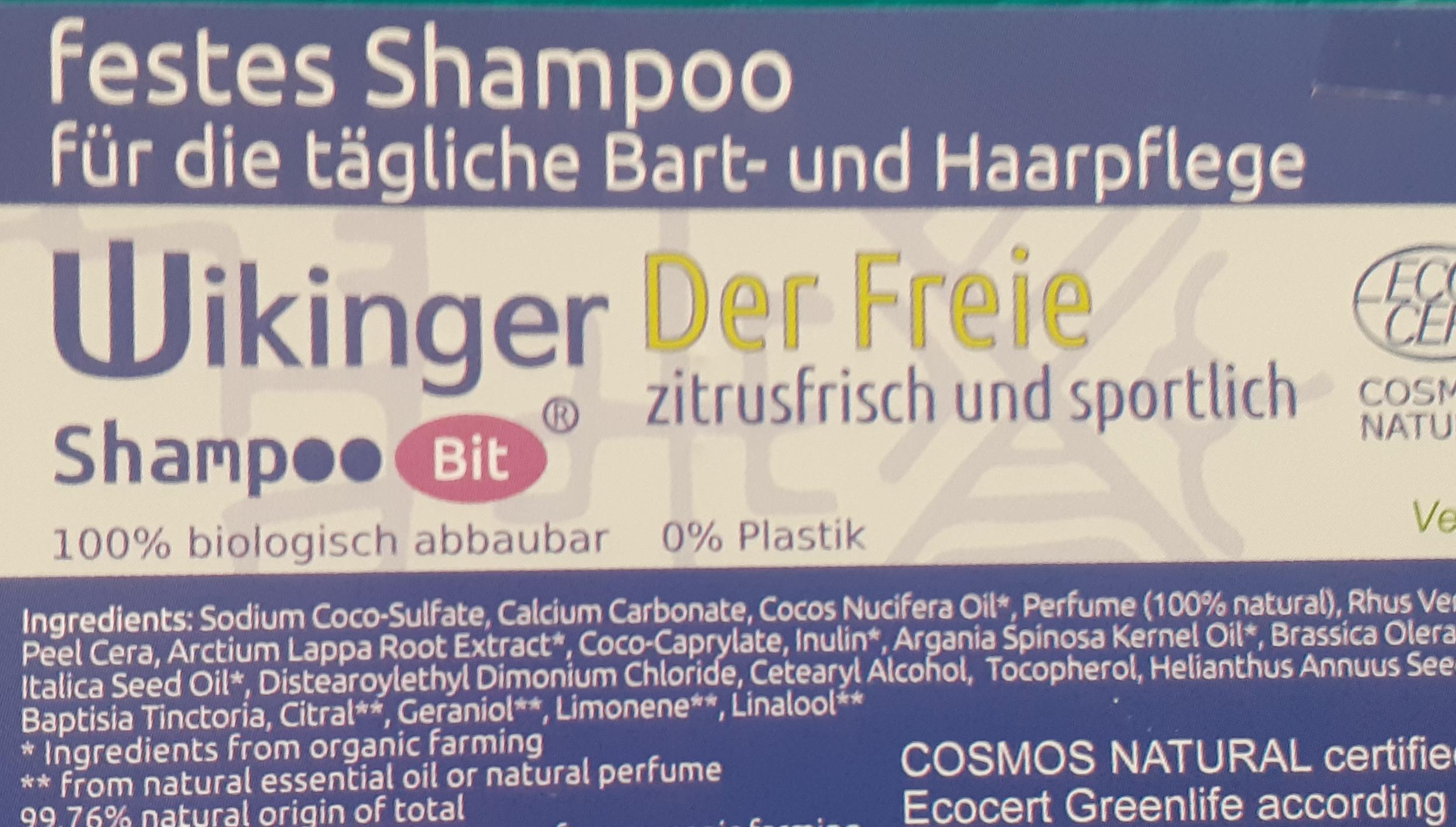 Wikinger Shampoo Bit von Rosenrot für die tägliche Bart- und Haarpflege, Der Freie