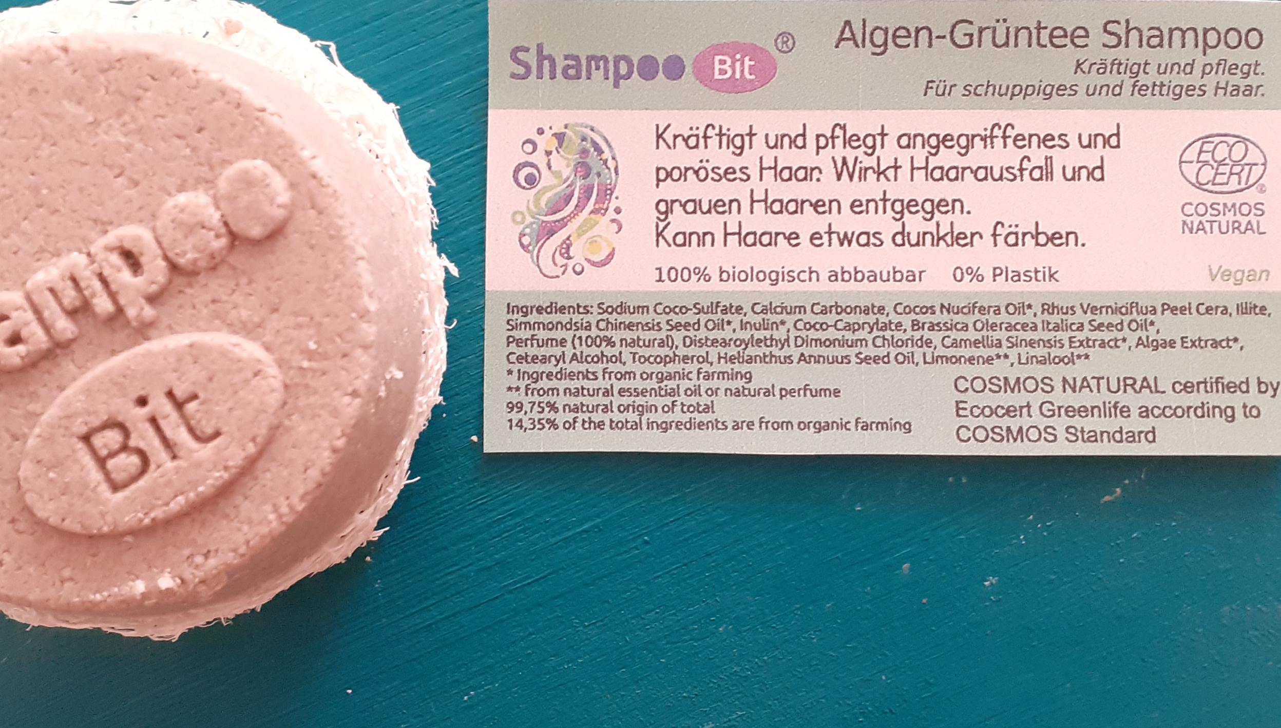 Shampoo Bit von Rosenrot, Algen Grüntee