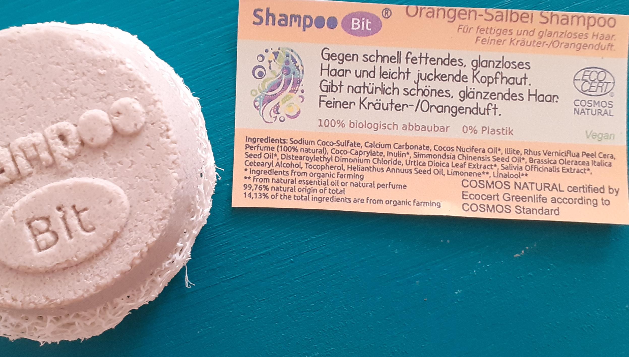 Shampoo Bit von Rosenrot, Orangen Salbei